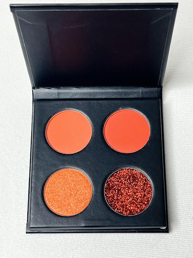 These eye catching shimmer shades in this  Eyeshadow Palette reflect light for a dazzling, shimmery look,  in addition to the refined Matte Eye Shadows have a high pigment density for longer lasting color. they blend easily and  for added intensity and drama, the highly pigmented super shimmer shadow colors glide on for a smooth, dramatic finish.